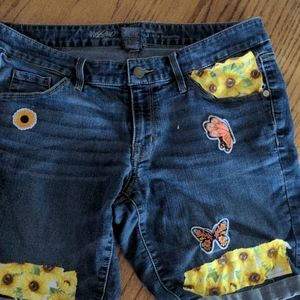 Blue jean shorts